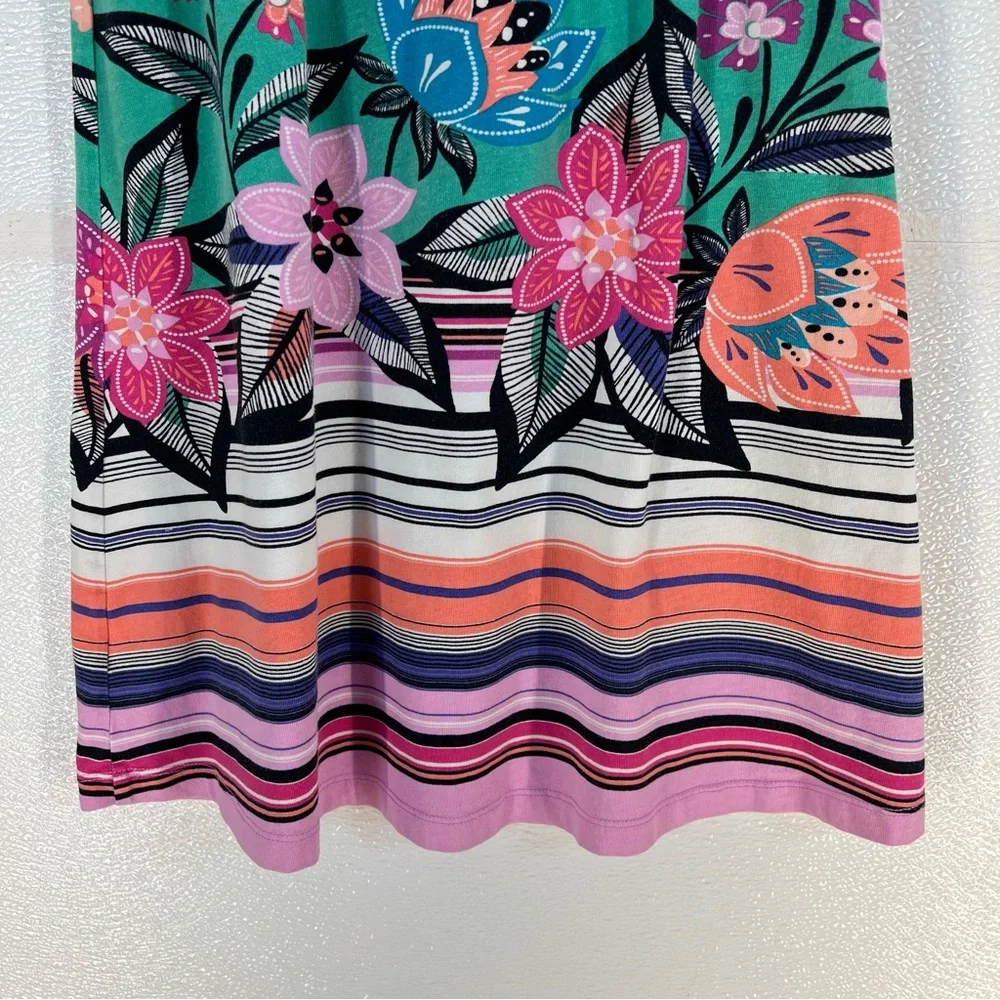 Gymboree Girls Dress Size‎ 6 – Floral Print Striped Sundress Sleeveless Summer